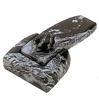 Flask 8,4x4,5cm - 3,2x1,7in Schwarz marbled, with pin for the installation 1715/MS