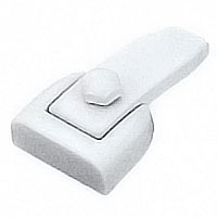 Flask 8,4x4,5cm - 3,2x1,7in Lacquered white, with pin for the installation 1715/ML
