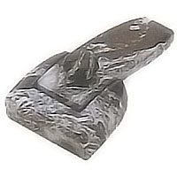 Flask 8,4x4,5cm - 3,2x1,7in Schwarz marbled, with pin for the installation 1715/MS