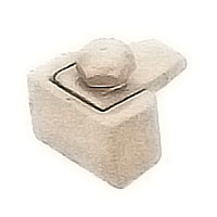 Flask 4,1x3,4cm - 1,6x1,3in Botticino marbled, with pin for the installation 1720/MB