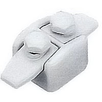 Flask 7,3x3,4cm - 2,8x1,3in Lacquered white, with pin for the installation 1721/ML