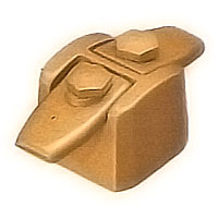 Flask 7,3x3,4cm - 2,8x1,3in In bronze, with pin for the installation 1721