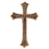 Crucifix 10x6cm - 4x2,3in In bronze, wall attached 2025-10