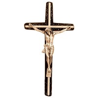 Crucifijo con Cristo 15x8cm En bronce, a pared 2035-15