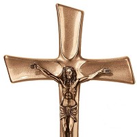 Crucifijo con Cristo 15cm - En bronce, a pared 2081-15