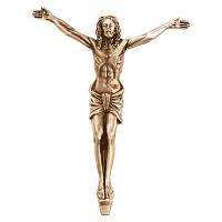 Kruzifix 11,5x9cm Messing, Wandbefestigung 2039-11