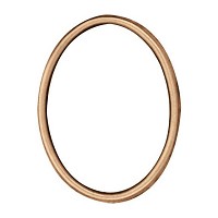Oval photo frame 7x9cm - 2,7x3,5in In bronze, wall attached 204-79