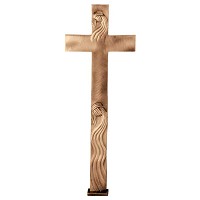 Crucifix 96x36cm - 37,75x14in In bronze, ground attached 2055