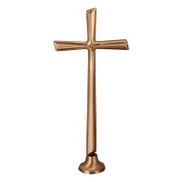 Crucifix 45x21cm - 17,75x8,25in In bronze, ground attached 2056