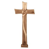 Crucifix 68x31cm - 26,75x12in In bronze, ground attached 2057