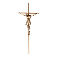 Crucifijo con Cristo 40cm En bronce, a pared 2081-40