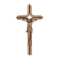 Crucifix with Jesus 24x12cm - 9,5x4,75in In bronze, wall attached 2084-24