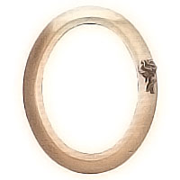 Oval photo frame 9x12cm - 3,5x4,7in In bronze, wall attached 210525/F