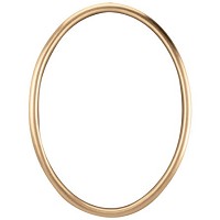 Oval photo frame 6x8cm - 2x3in In bronze, wall attached 1262
