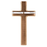 Crucifix 28x14,5cm - 11x5,7in In bronze, wall attached 2156-28