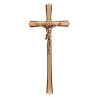 Crucifix with Jesus 40x18cm - 15,75x7in In bronze, wall attached 2169-40