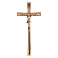 Kruzifix 40x18cm Messing, Wandbefestigung 2170-40