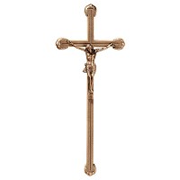 Crucifix with Jesus 40x16cm - 15,75x6,3in In bronze, wall attached 2172-40