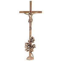 Kruzifix 60x28cm Messing, Bodenbefestigung 2188-60