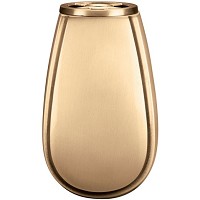 Vaso portafiori 20cm In bronzo, con interno rame, a terra 2211/R