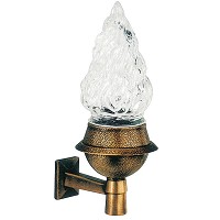 Lampe funéraire 16,5cm En bronze, avec flamme 2231