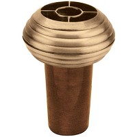 Vaso portafiori da incasso 13x24cm In bronzo con corpo in rame o plastica, attacco a terra 2308