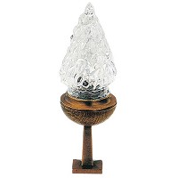 Lampe funéraire 18,5cm En bronze, avec flamme 2315