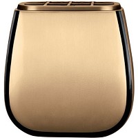 Macetero 19cm En bronce, con interior acero, a tierra 2323/A
