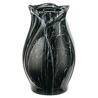 Vaso portafiori 40cm In bronzo Schwarz, interno rame, a terra 2341/R