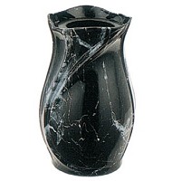 Flowers vase 13cm In Schwarz bronze, wall or ground attached 2345