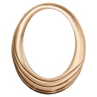 Oval photo frame 11x15cm - 4,3x6in In bronze, wall attached 239-1115