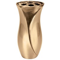 Vaso portafiori 24cm In bronzo, con interno plastica, a terra 2489/P