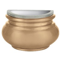 Vasca portafiori 13cm In bronzo, con interno plastica, a parete 2550/P