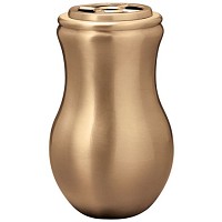 Flowers vase 20cm - 8in In bronze, with copper inner, wall attached 2553/R