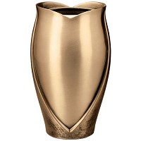 Flowers vase 20cm - 8in In bronze, with plastic inner, ground attached 2605/P