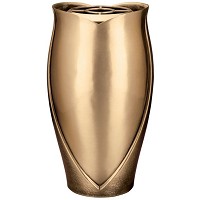 Flowers vase 30cm - 12in In bronze, with plastic inner, ground attached 2606/P