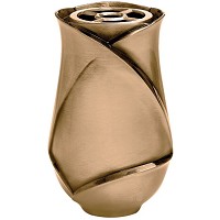 Vaso portafiori 20cm In bronzo, con interno rame, a terra 2621/R