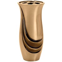 Flowers vase 26cm-10,23in In bronze, with plastic inner, ground attached 2656/P