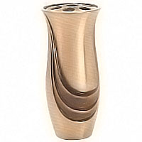 Flowers vase 26cm-10,23in In bronze, with plastic inner, ground attached 2656/P