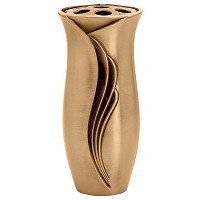 Flowers vase 26cm-10,23in In bronze, with plastic inner, ground attached 2657/P