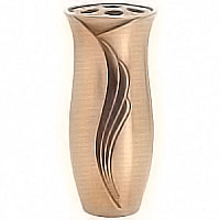 Flowers vase 26cm-10,23in In bronze, with plastic inner, ground attached 2657/P