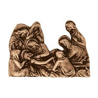 Wall plate Deposition 10x15cm - 4x6in Bronze ornament for tombstone 3006