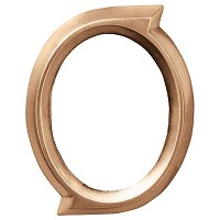 Oval photo frame 11x15cm - 4,3x6in In bronze, wall attached 304-1115