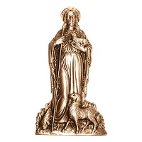 Wall plate Jesus Christ 19,5x11cm - 7,5x4,3in Bronze ornament for tombstone 3055
