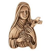 Wall plate Virgin Mary 8cm - 3in Bronze ornament for tombstone 3126