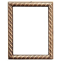 Rectangular photo frame 10x15cm - 4x6in In bronze, wall attached 322-1015