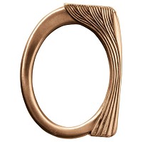 Oval photo frame 11x15cm - 4,3x6in In bronze, wall attached 324-1115