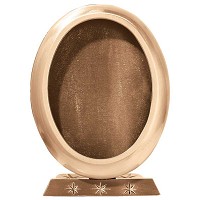 Marco de foto oval 11x15cm En bronce, a tierra 325-1115