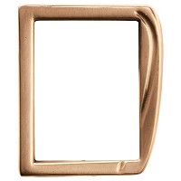 Rectangular photo frame 10x15cm - 4x6in In bronze, wall attached 326-1015