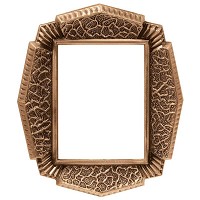 Rectangular photo frame 9x12cm - 3,5x4,75in In bronze, wall attached 340-912